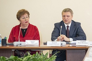 Депутат Татьяна Одинцова и глава Одинцовского городского округа Андрей Иванов