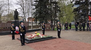 Торжественный митинг на Мемориале Славы у Вечного Огня в Одинцове