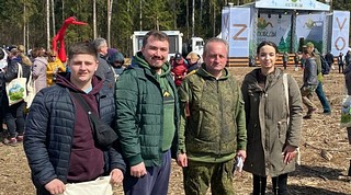 30 апреля прошла эколого-патриотическая акция «Лес Победы» на территории поселка Матвейково