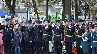 9 мая, в Звенигороде состоялся митинг, посвященный 77-й годовщине Победы в Великой Отечественной войне и церемония возложения цветов к Мемориалу Славы