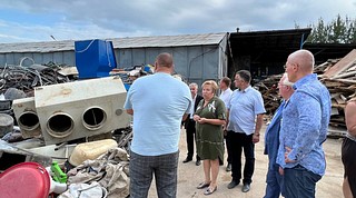 Далее депутаты совместно с начальником Сергеем Хациевым и сотрудниками полиции по жалобам жителей проверили проблемные территории