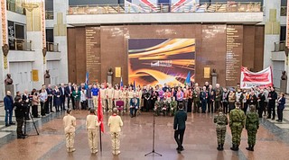 Одинцовская делегация дала старт Х эстафеты «Салют Победе!» в городе-герое Москва