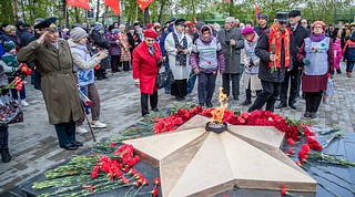 В День Победы, 9 мая, в Одинцовском городском округе прошли праздничные и памятные мероприятия, посвященные 79-ой годовщине Победы в Великой Отечественной войне
