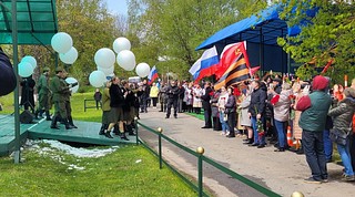В День Победы, 9 мая, в Одинцовском городском округе прошли праздничные и памятные мероприятия, посвященные 79-ой годовщине Победы в Великой Отечественной войне